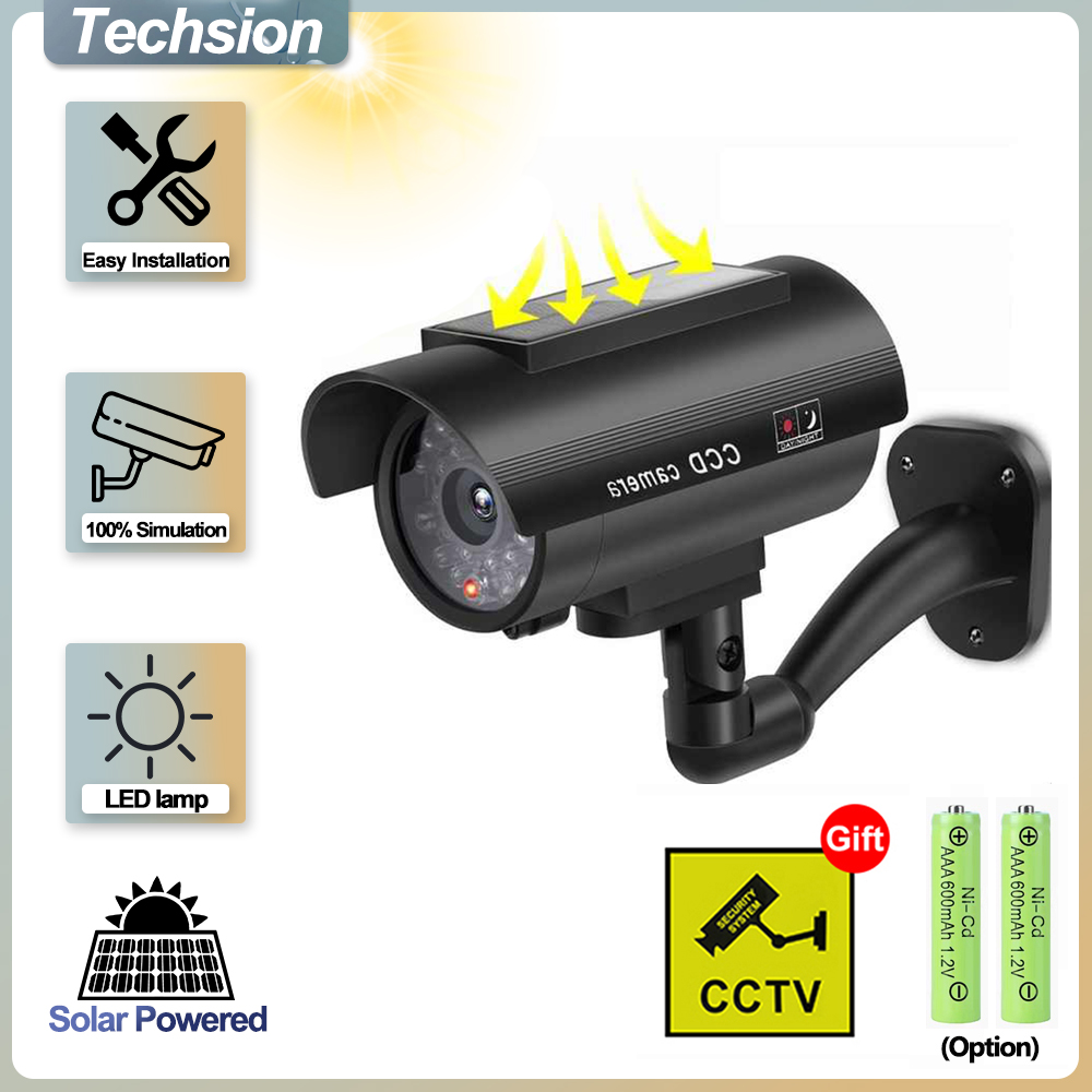 Outdoor Lighting And Camera - الألواح الشمسية محاكاة كاميرا مراقبة ،