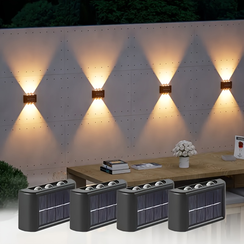 Outdoor Lighting Wall - مصباح جداري شمسي LED خارجي مقاوم