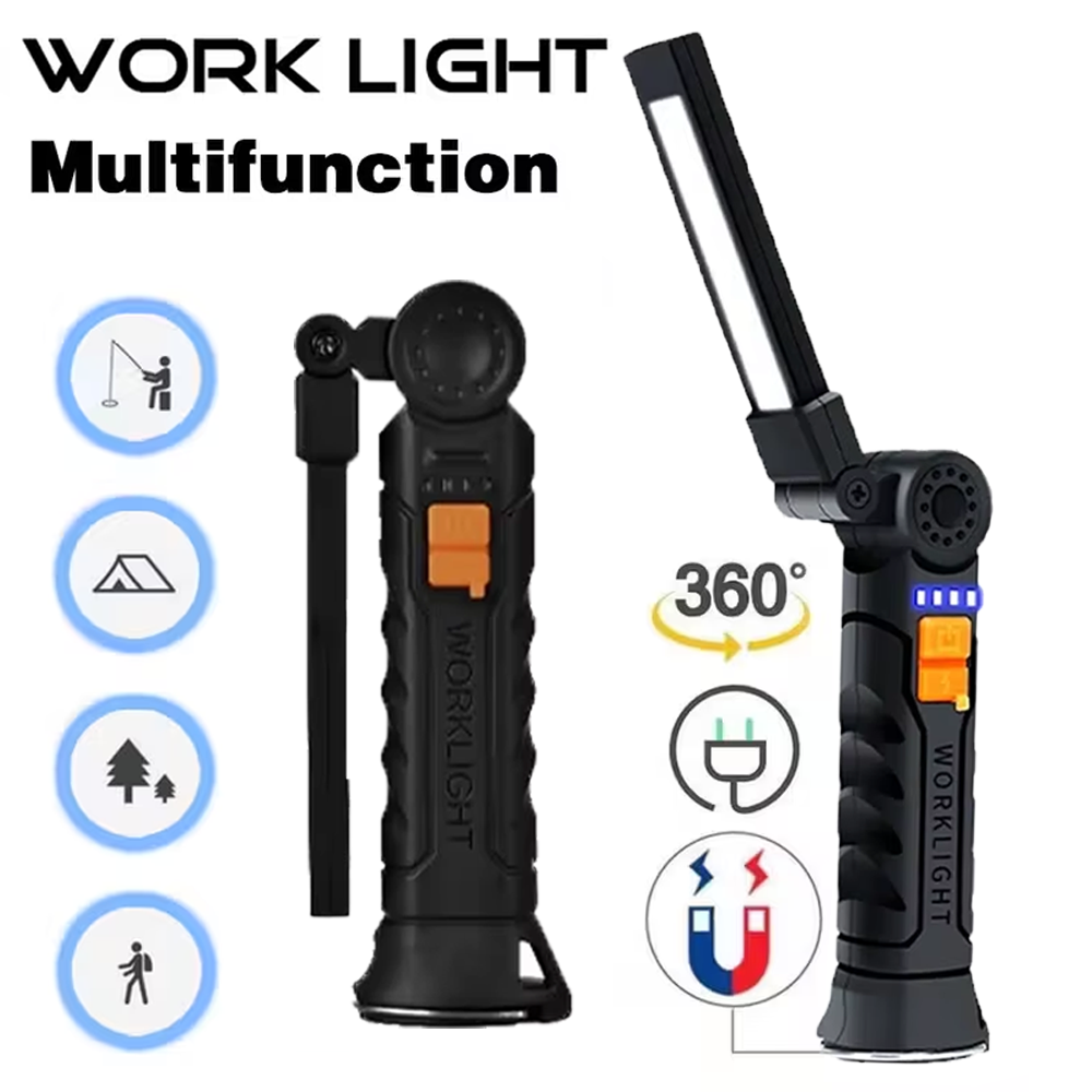 Outdoor Lighting Rechargeable - مصباح يدوي COB LED محمول USB