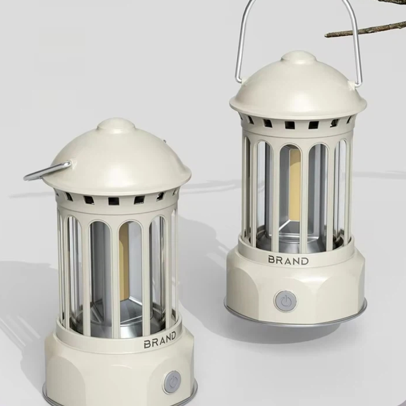 Outdoor Lighting Rechargeable - فانوس تخييم خارجي محمول بتصميم عتيق،