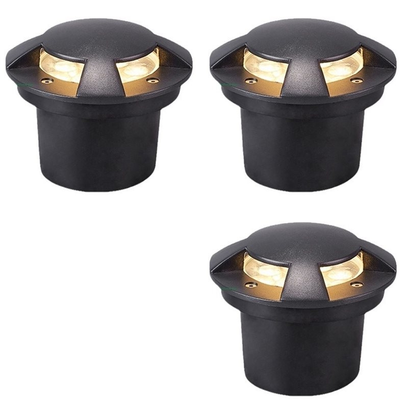 Outdoor Lighting Recessed - مصباح أرضي خارجي HLZS-3X بأربعة جوانب،