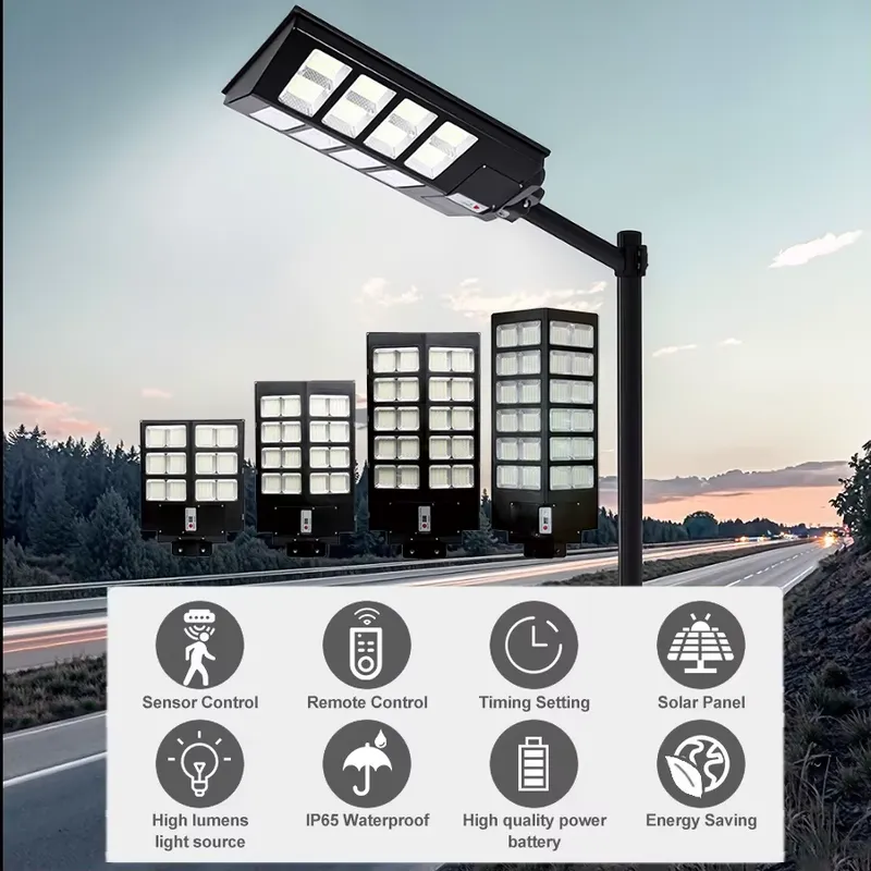 Motion Sensor Outdoor - مصباح شارع LED يعمل بالطاقة الشمسية