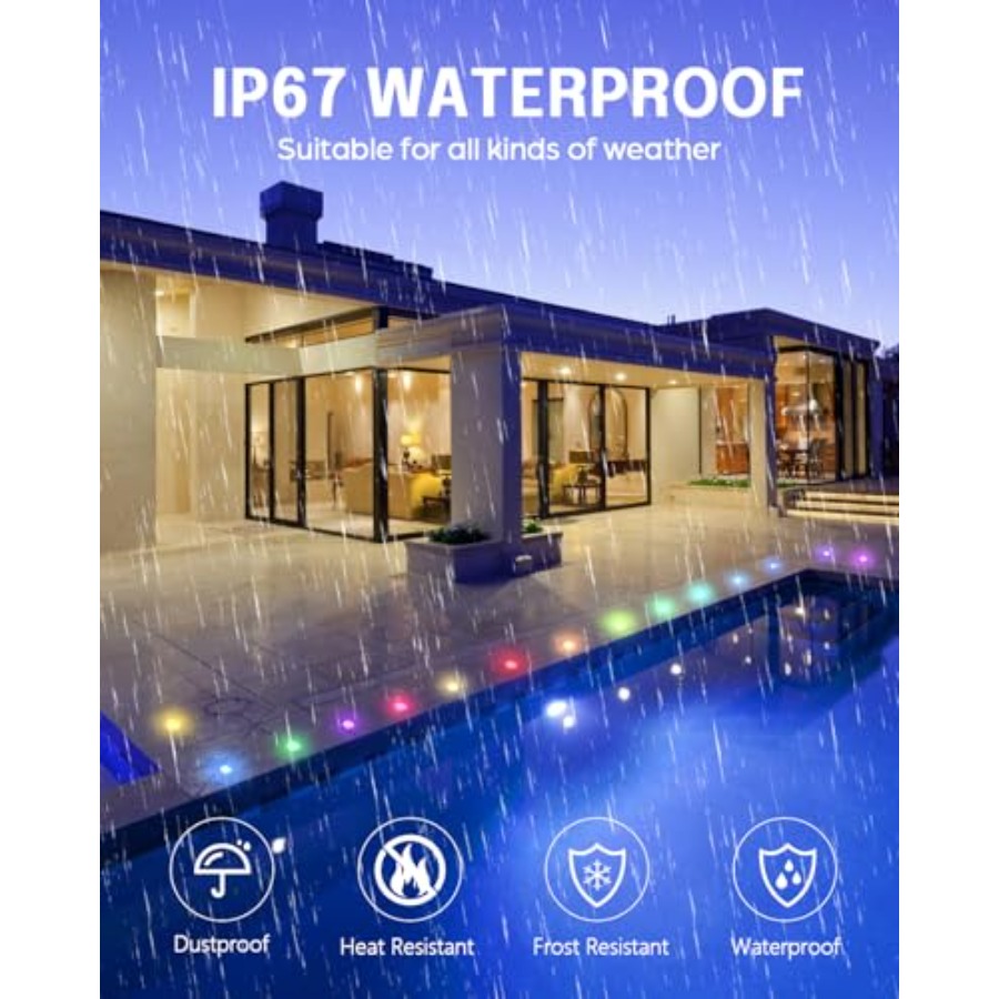 مجموعة إضاءة RGB للشرفات مع مح - مراجعة Outdoor Lighting Kits Low Voltage وسعره