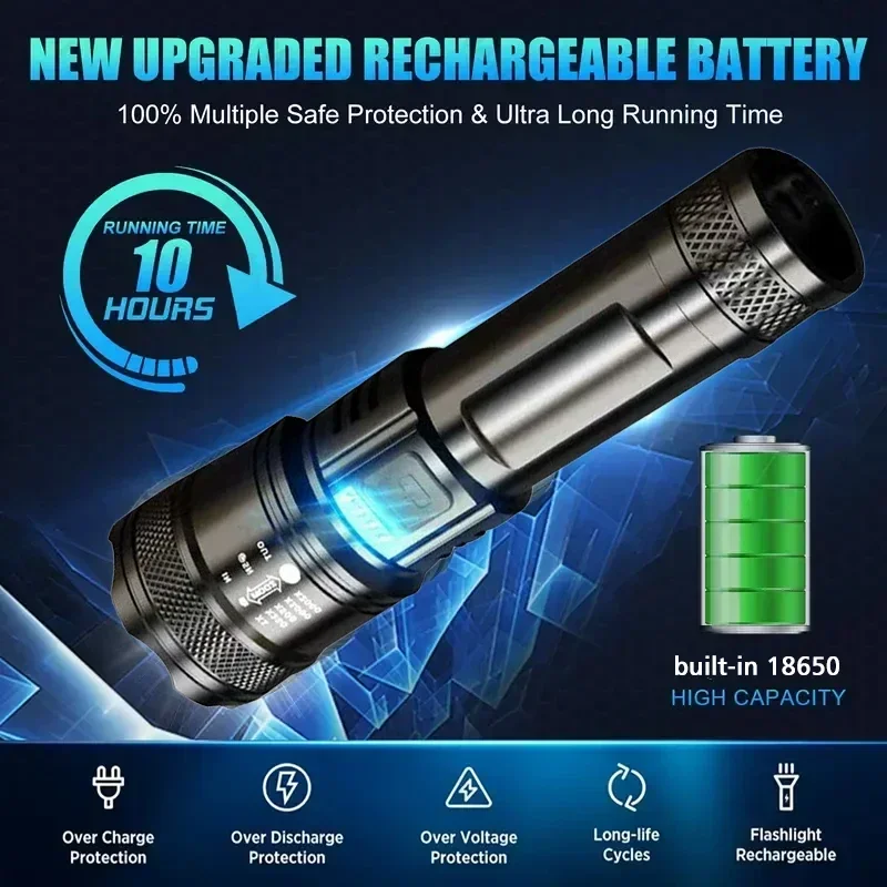 مصباح LED فائق السطوع مصباح يد - مراجعة Outdoor Lighting Rechargeable وسعره