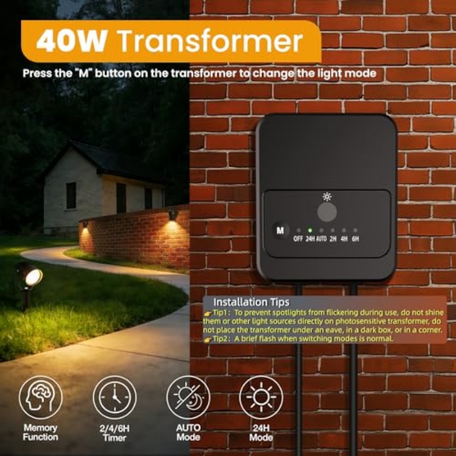 طقم إضاءة للمناظر الطبيعية منخ - مراجعة Outdoor Lighting Kits Low Voltage وسعره