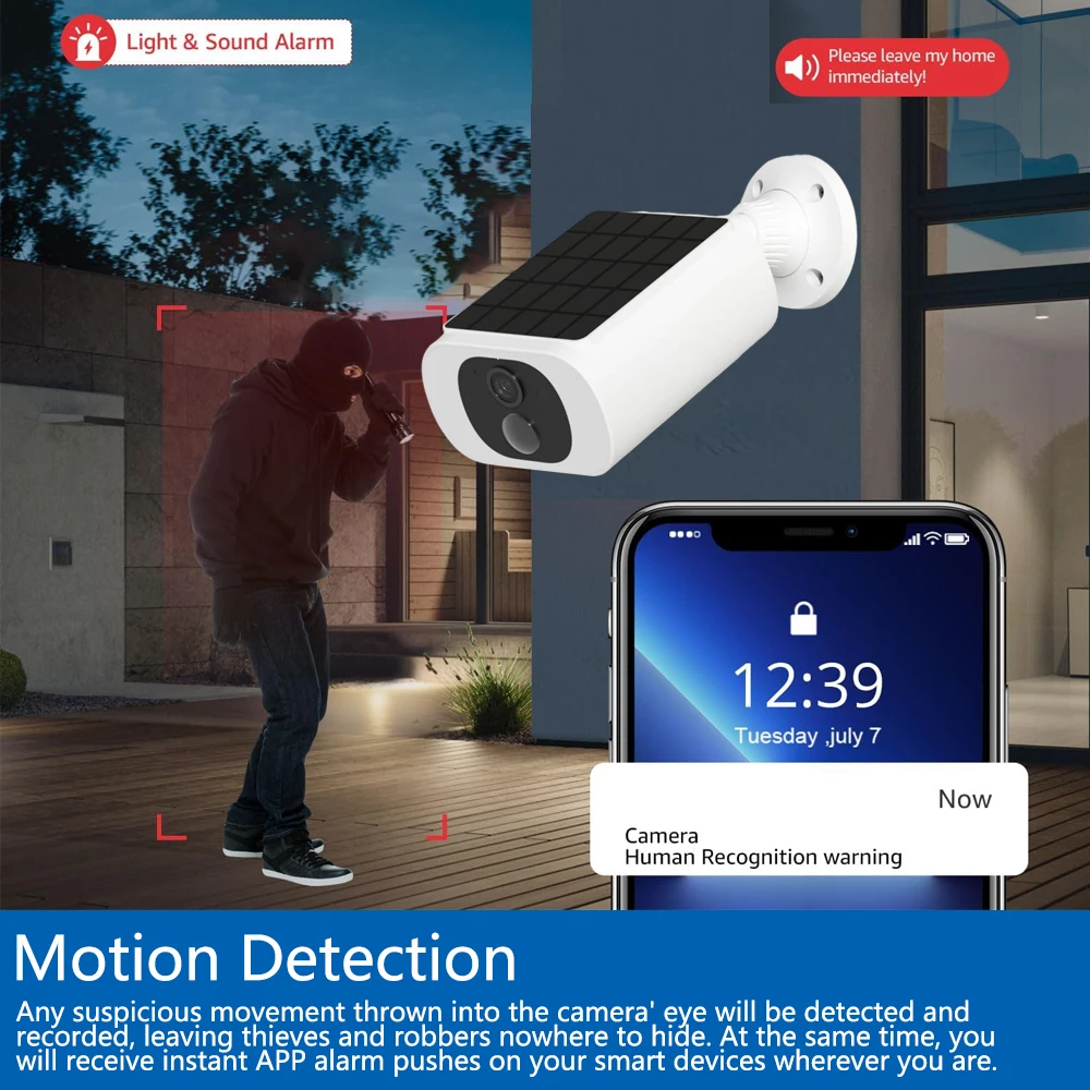 كاميرا خارجية لاسلكية تعمل بال - مراجعة Outdoor Lighting And Camera وسعره