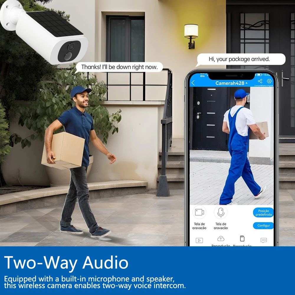 كاميرا خارجية لاسلكية تعمل بال - مراجعة Outdoor Lighting And Camera وسعره