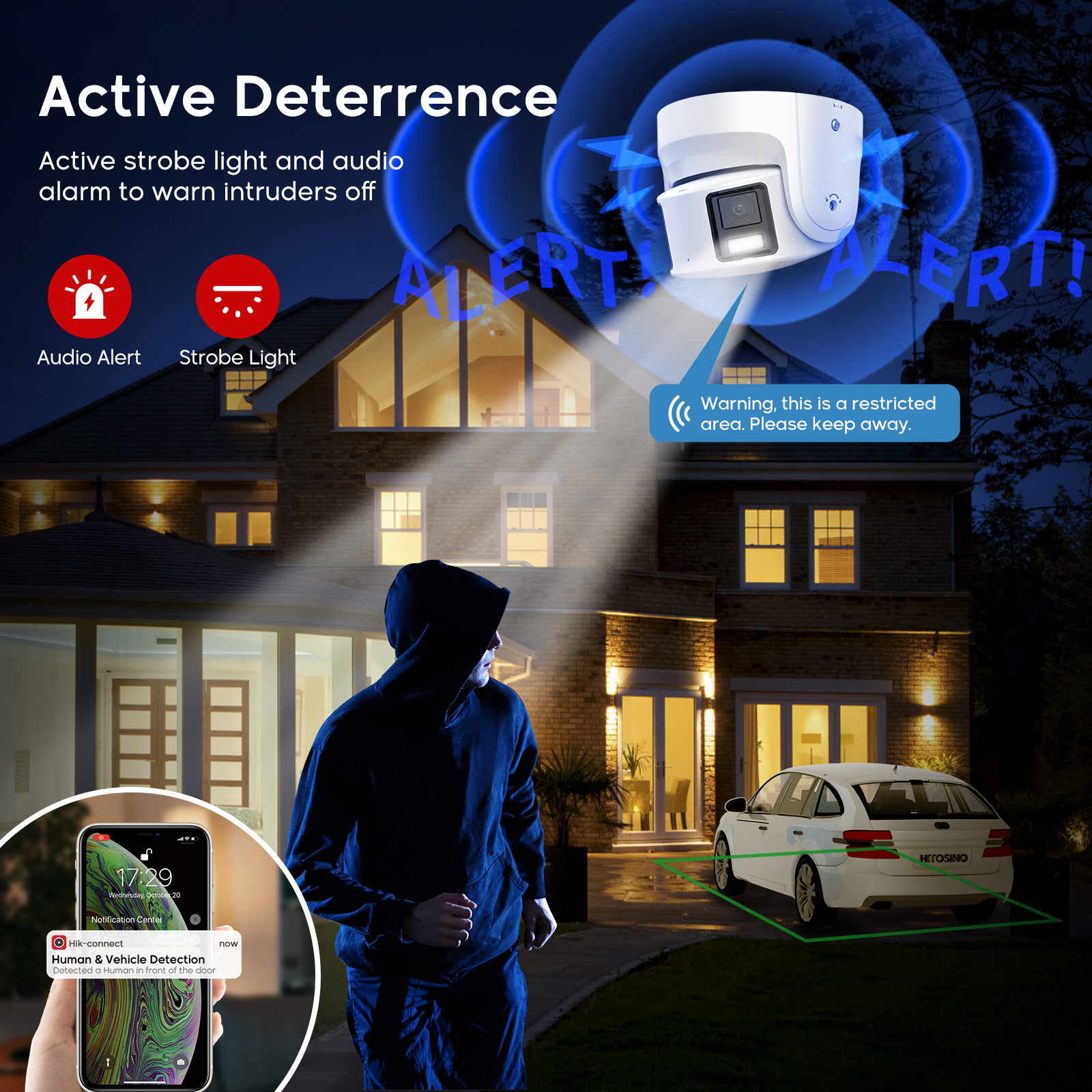 كاميرا هيكفيجن بانورامية ملونة - مراجعة Outdoor Lighting And Camera وسعره