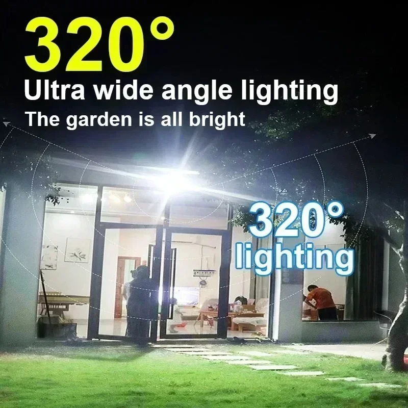 12000LM مصباح الجدار الشمسي ال - مراجعة Motion Sensor Outdoor وسعره