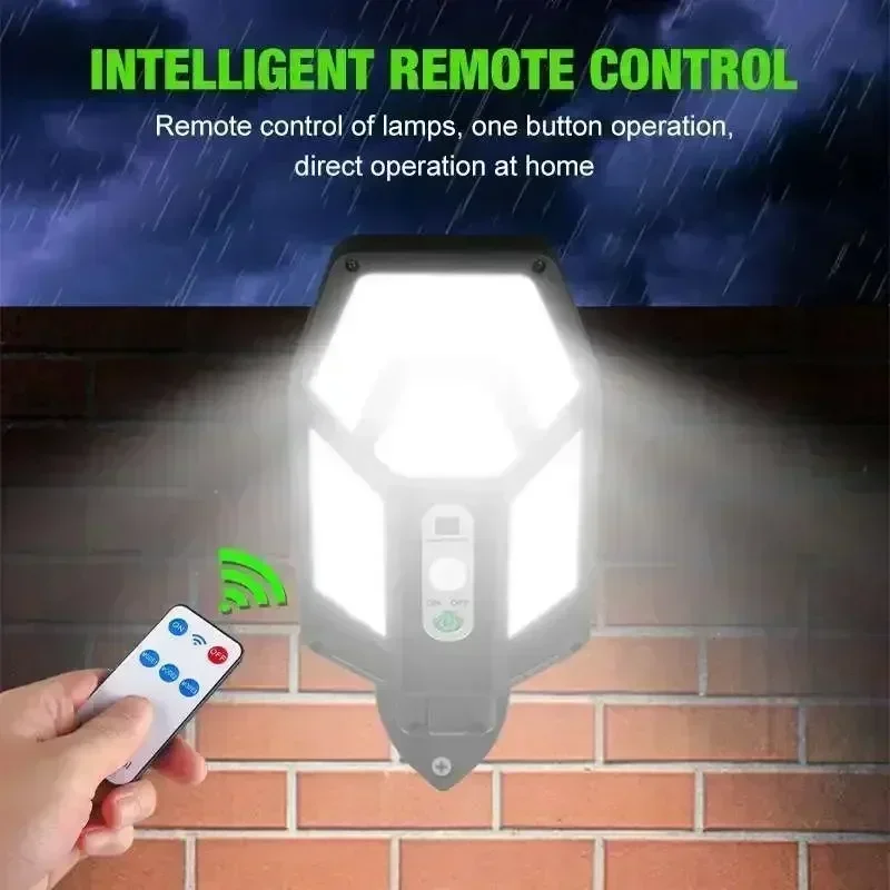 12000LM مصباح الجدار الشمسي ال - مراجعة Motion Sensor Outdoor وسعره