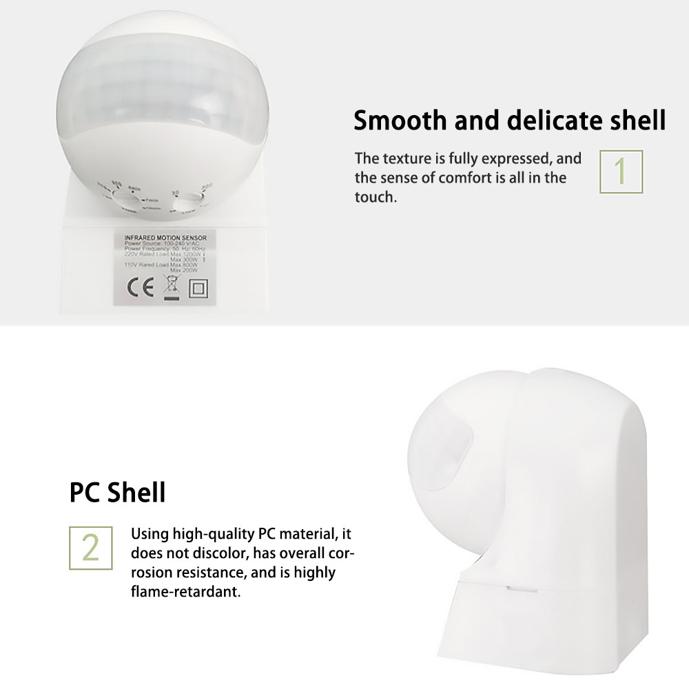 مفتاح مستشعر حركة PIR بالأشعة  - مراجعة Motion Sensor Outdoor وسعره