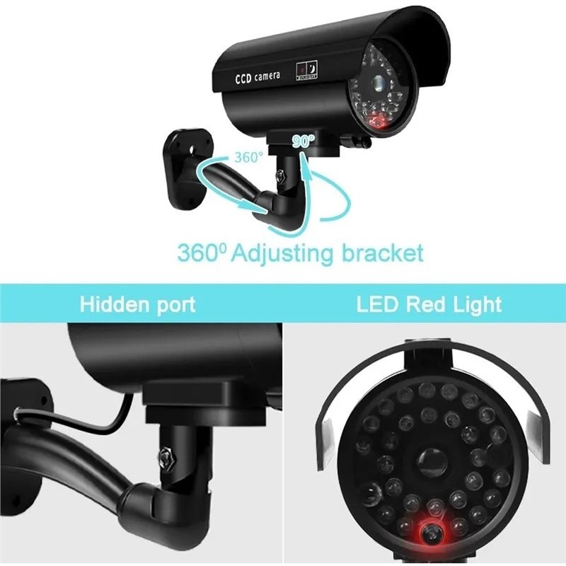 【B24B!】 كاميرا مراقبة وهمية لل - مراجعة Outdoor Lighting And Camera وسعره
