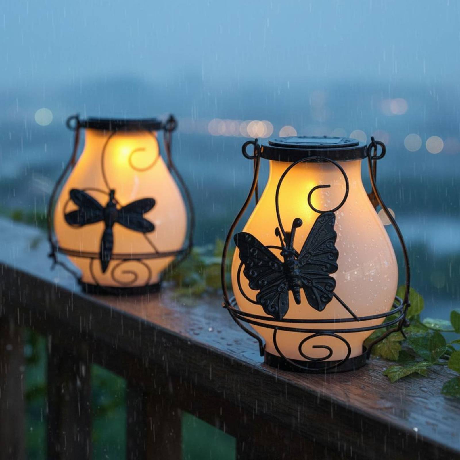 فانوس شمسي على شكل فراشة مقاوم - مراجعة Outdoor Lighting Wall وسعره