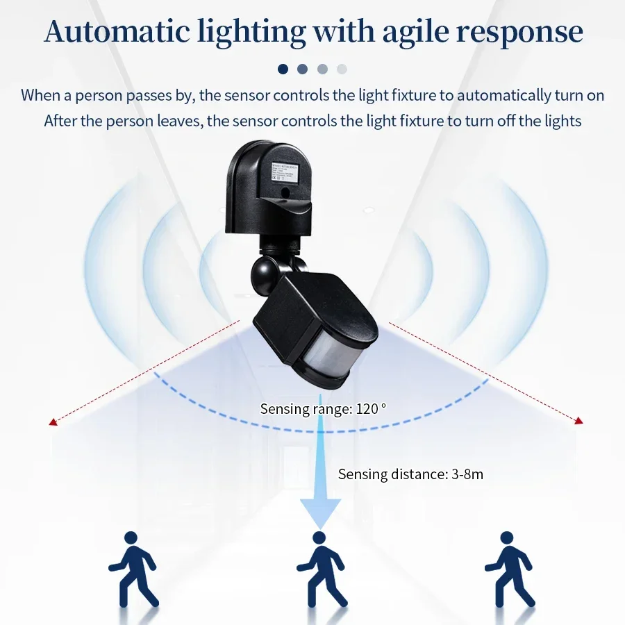 PIR محس حركة 220 فولت 110 فولت - مراجعة Motion Sensor Outdoor وسعره
