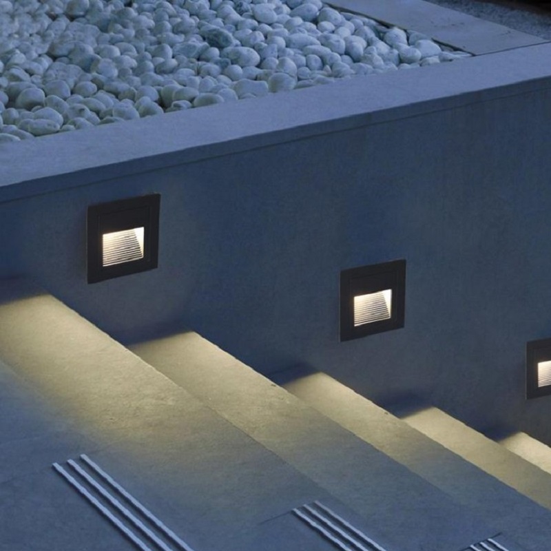 إضاءة LED للدرج والسلالم، 15 م - مراجعة Outdoor Lighting Recessed وسعره